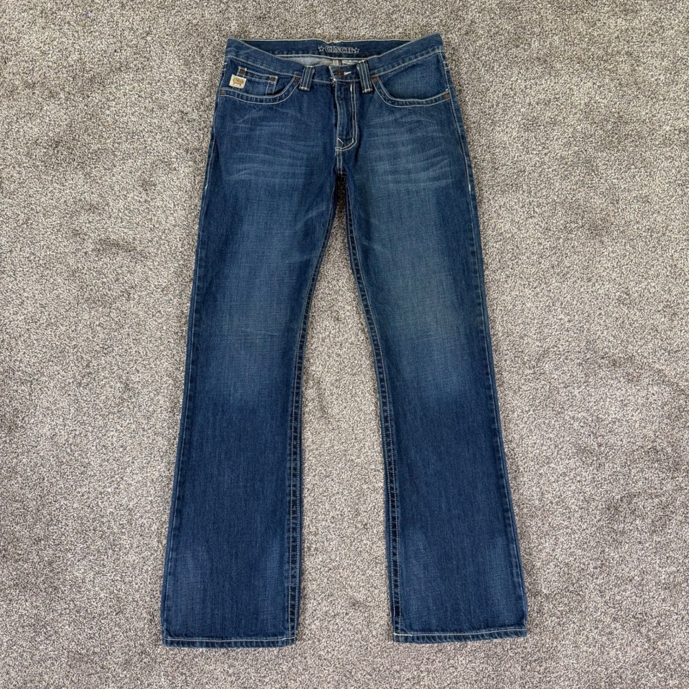 Cinch Reed Relaxed Fit Jeans Mens 34x36 Medium Wash Denim Western Workwear